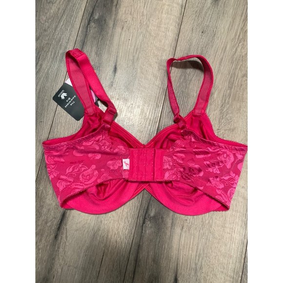 Wacoal Womans 36DD Awareness Seamless Full Figure Bra Pink Peacock - 85567 - Picture 7 of 11